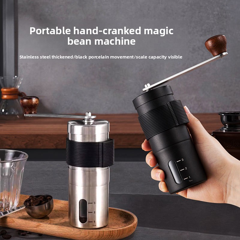 Coffee Equipment For Camping - Portable Hand cranked Coffee Machine with