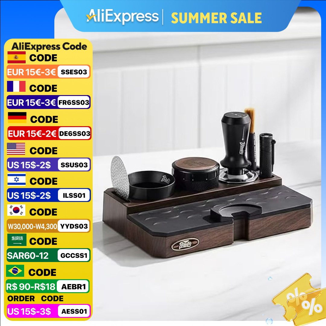 Coffee Equipment Rack - 51-58mm ABS Coffee Portafilters Holder Coffee