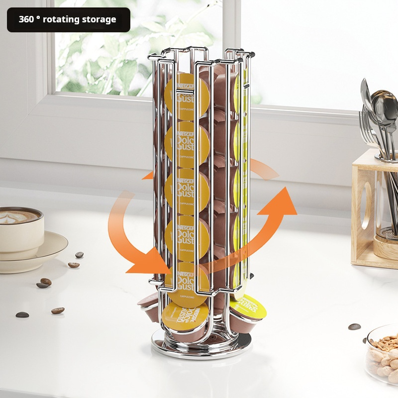 Rotatable Coffee Capsule Displ - Coffee Equipment Rack review and price