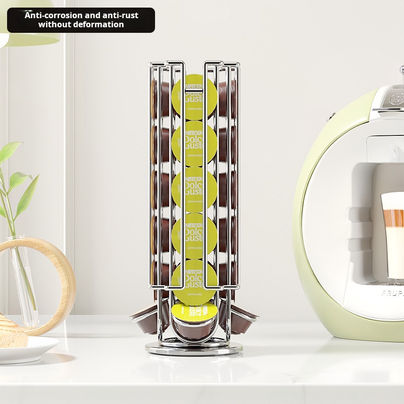 Rotatable Coffee Capsule Displ - Coffee Equipment Rack review and price