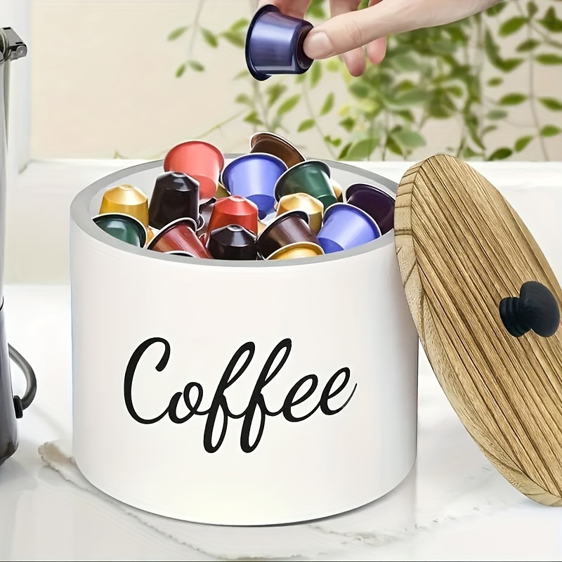 1pc Storage Container, Wooden  - Coffee Equipment Rack review and price
