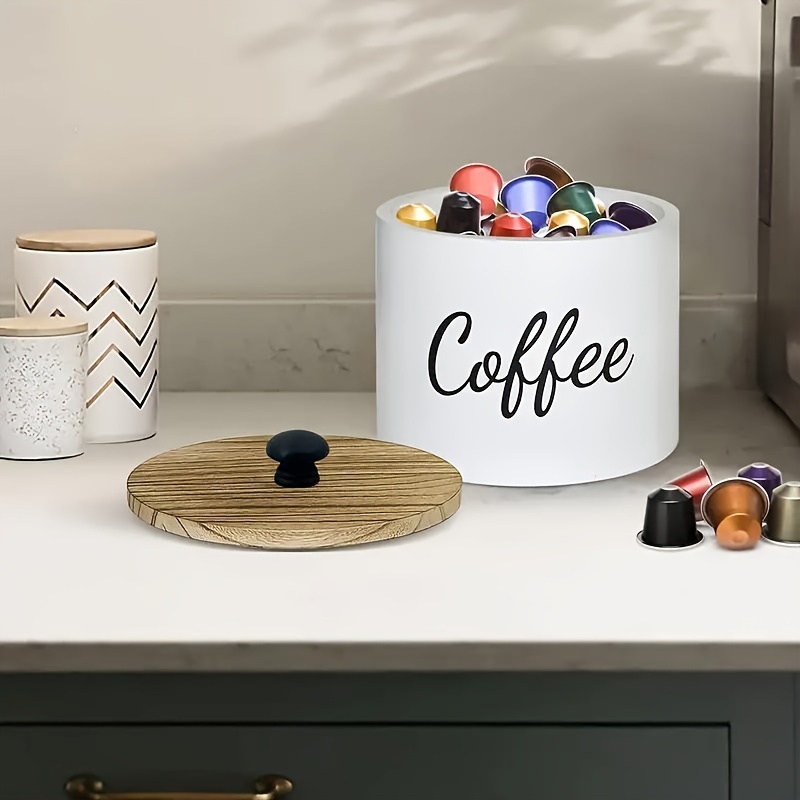 1pc Storage Container, Wooden  - Coffee Equipment Rack review and price