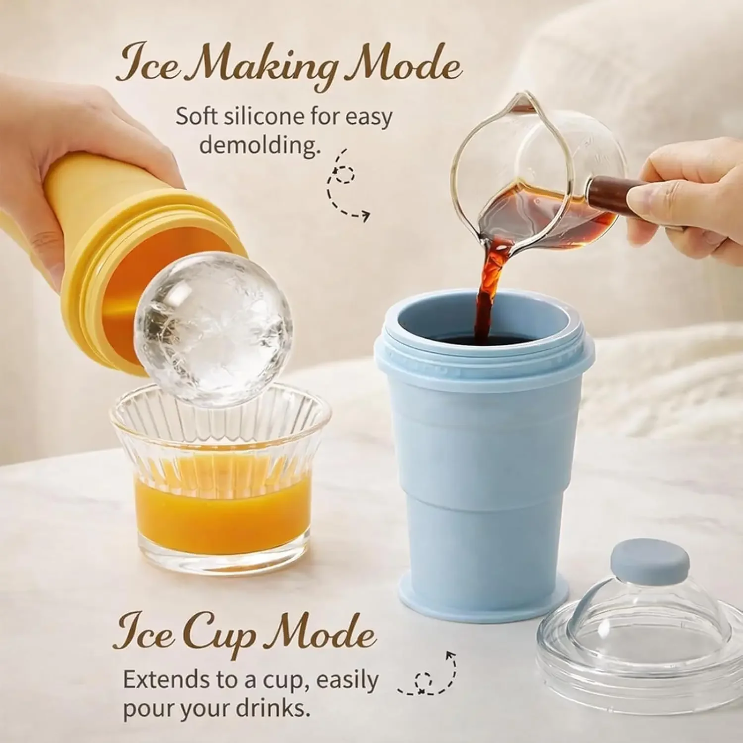 2-in-1 Foldable Silicone Ice B - Coffee Equipment Holder review and price