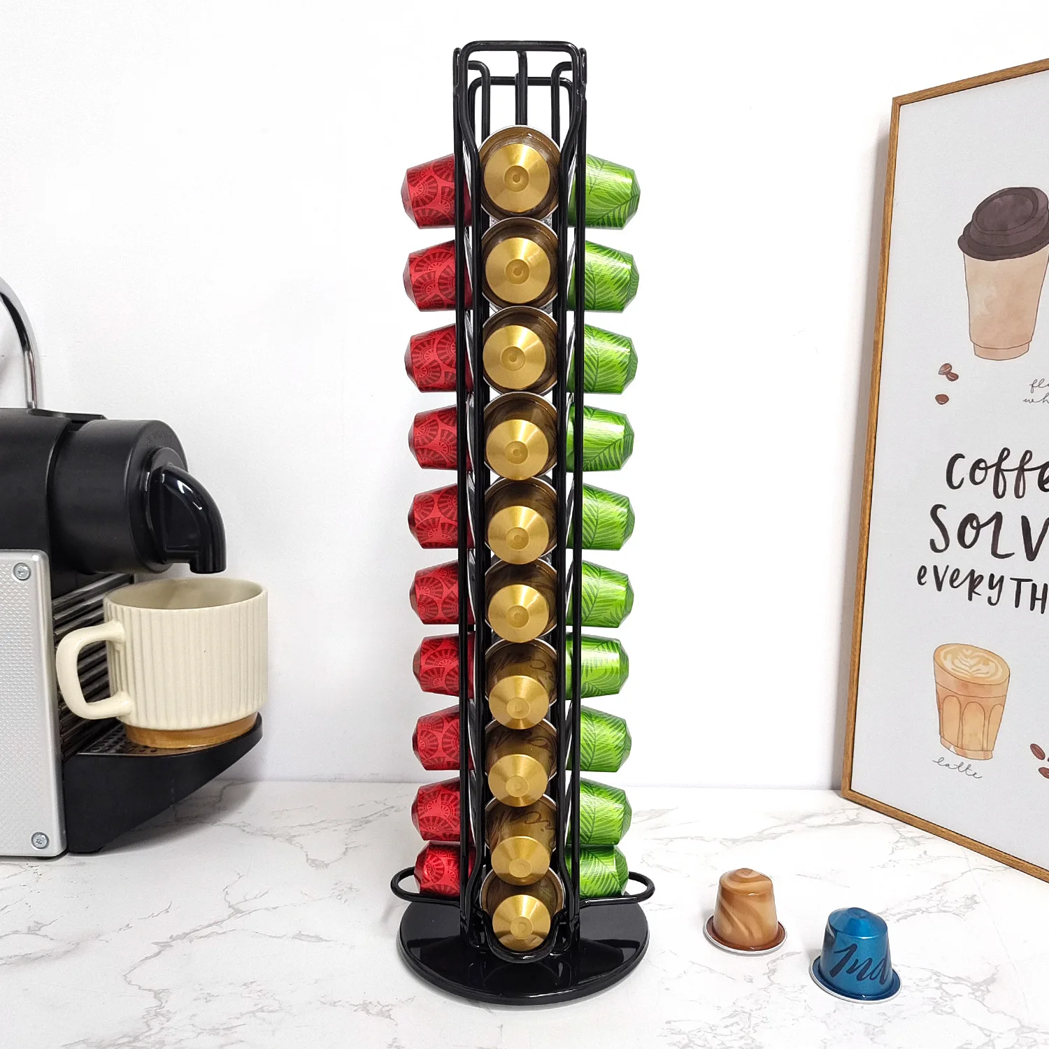 1PC 40 Pod Coffee Capsules Nes - Coffee Equipment Rack review and price