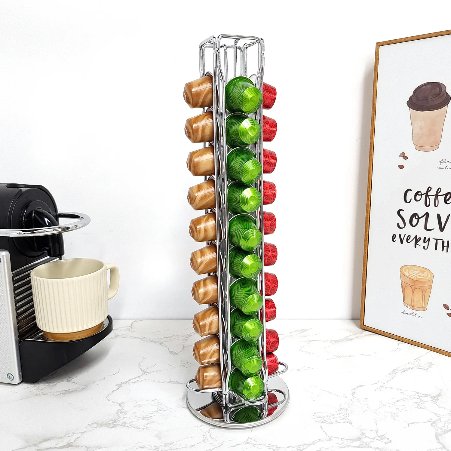 1PC 40 Pod Coffee Capsules Nes - Coffee Equipment Rack review and price